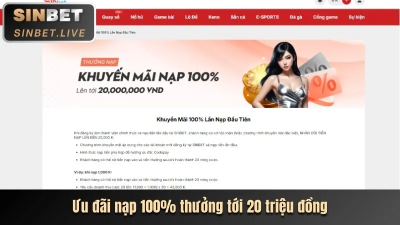 Ưu đãi chào mừng TA888